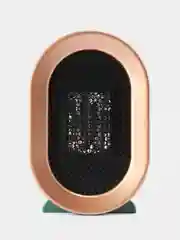 Зеленый тепловентилятор обогреватель настольный для дома