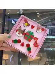 Розовый подарочный набор резинок и заколок для волос, новогодние аксессуары для девочек
