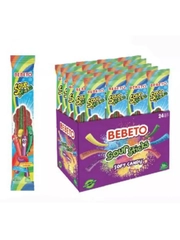 Мармелад жевательный Bebeto Sour Sticks вкус тутти-фрутти, 30г x 24шт (шоубокс),  (Турция)