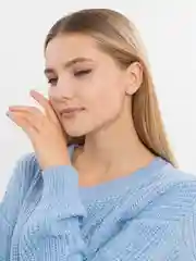 Серебряный серьги женские бижутерия