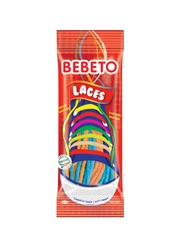 Мармелад жевательный Bebeto Laces вкус мандарина и малины, 75г, (Турция)