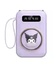 Лавандовый внешний аккумулятор Power Bank повербанк "Куроми", 10000 mAh, Kuromi