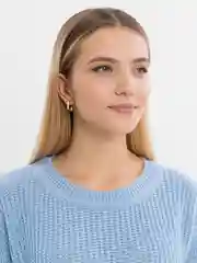 Золотой серьги женские бижутерия
