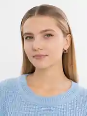 Золотой серьги женские бижутерия