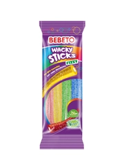 Мармелад жевательный Bebeto Wacky Sticks Fizzy вкус тутти-фрутти, 180г (Турция)
