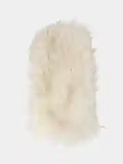 Молочный женские теплые варежки с мехом