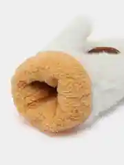Белый женские варежки лапки с мехом