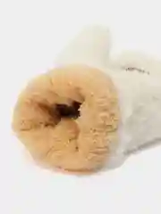 Молочный женские варежки лапки с мехом