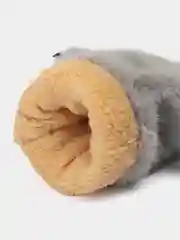 Серый женские варежки лапки с мехом