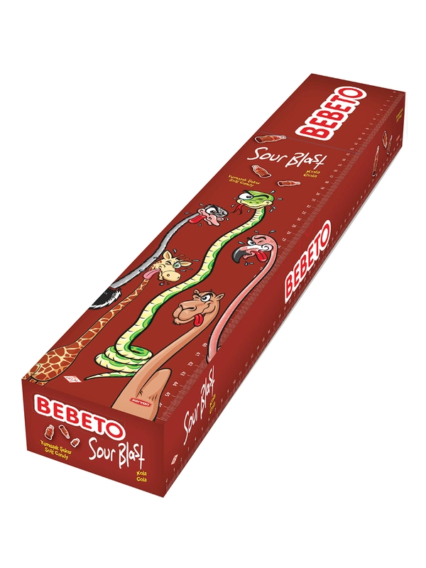 Мармелад жевательный Bebeto Sour Blast вкус колы, 15г x 48шт (шоубокс), (Турция)