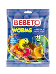 Мармелад жевательный Bebeto Oily Worms, 70г (Турция)