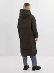 Зелёный хаки женский пуховик зимний