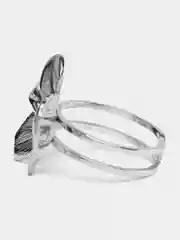 Серебряный женское кольцо из стали