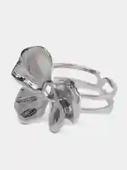 Серебряный женское кольцо из стали