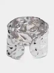 Серый женское кольцо из стали