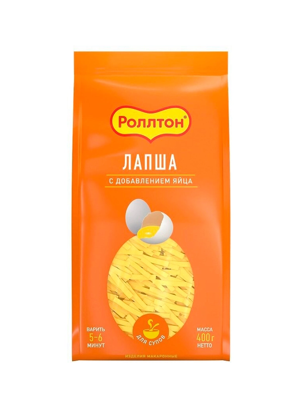 Макароны Роллтон Лапша яичная 400г