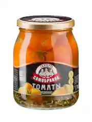 Томаты Скатерть-самобранка желтые маринованные 680г