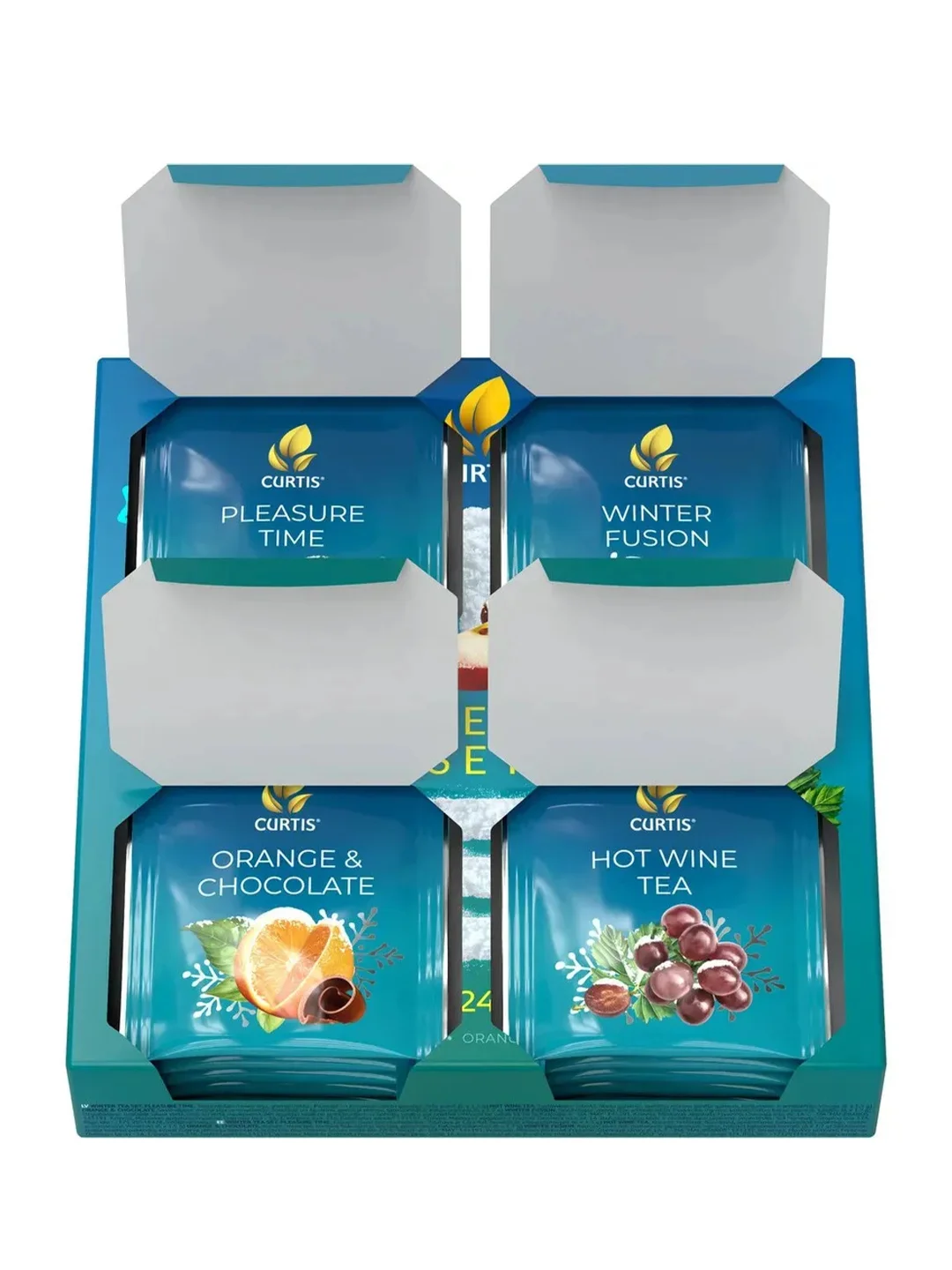 Чайное ассорти Curtis в пирамидках "Winter Tea Set", 38.4г
