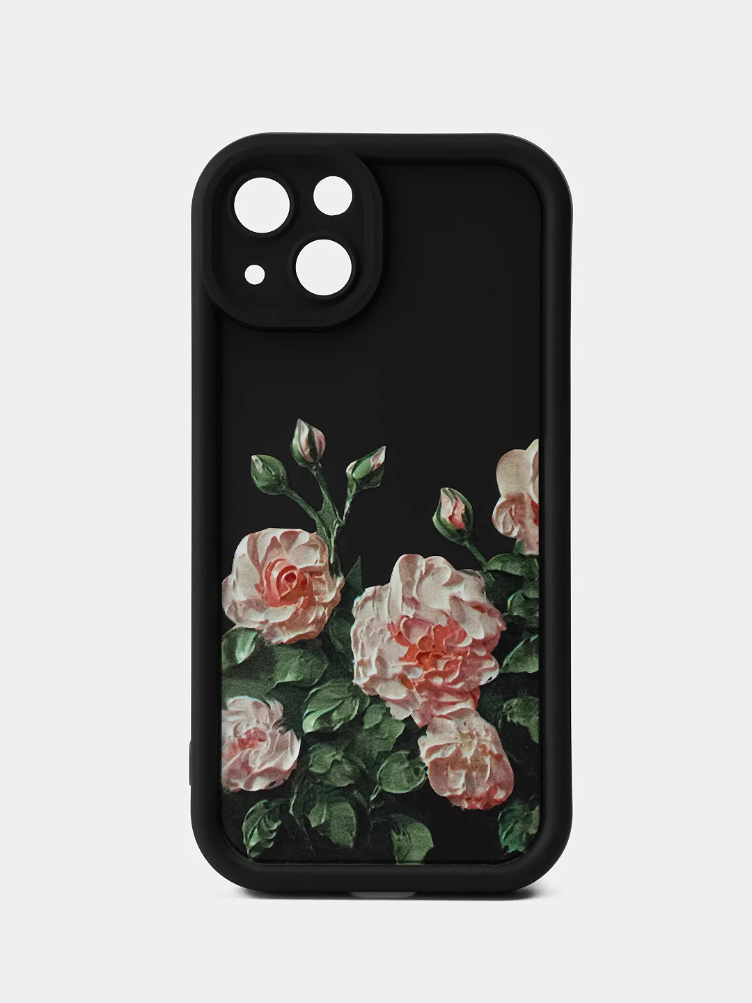 Черный чехол на айфон (iPhone) 11 12 13 14 15 Pro Max силиконовый