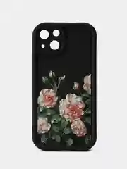 Черный чехол на айфон (iPhone) 11 12 13 14 15 Pro Max силиконовый