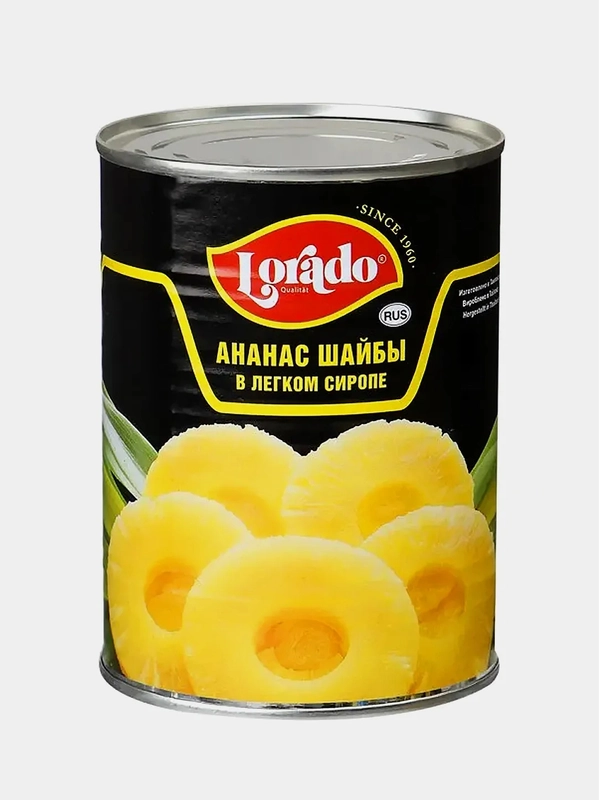 Ананасы Lorado шайбы 580мл