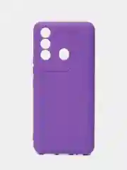 Фиолетовый чехол для Itel Vision 3 Plus (Ител Вижен 3 Плюс), с мягкой подкладкой