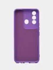 Фиолетовый чехол для Itel Vision 3 Plus (Ител Вижен 3 Плюс), с мягкой подкладкой