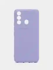 Сиреневый чехол для Itel Vision 3 Plus (Ител Вижен 3 Плюс), с мягкой подкладкой
