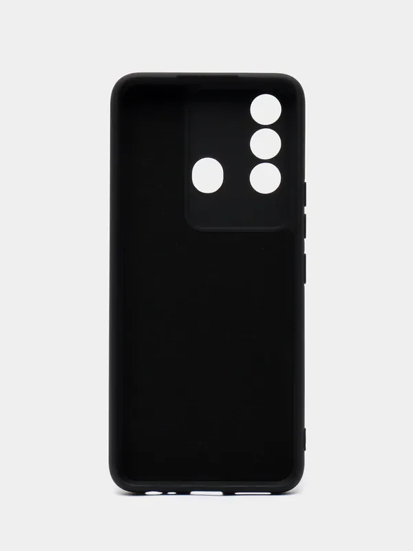 Черный чехол для Itel Vision 3 Plus (Ител Вижен 3 Плюс), с мягкой подкладкой