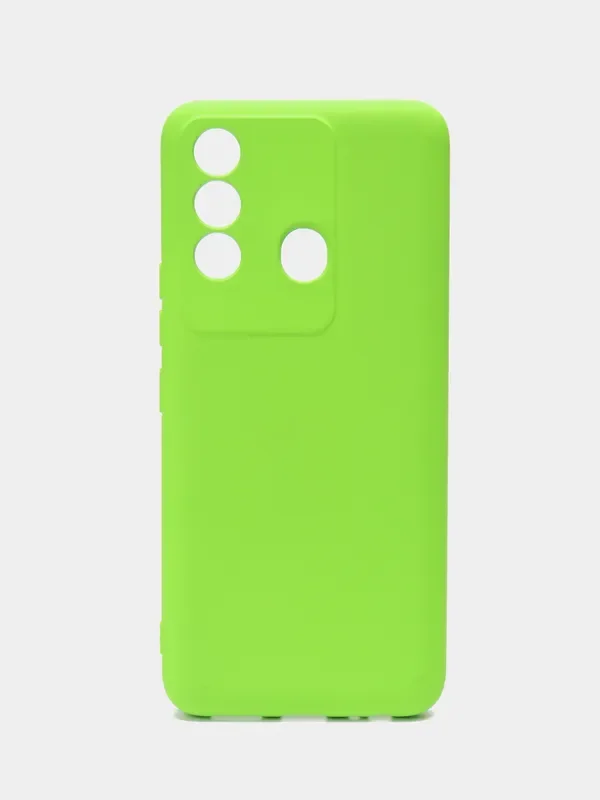 Лайм чехол для Itel Vision 3 Plus (Ител Вижен 3 Плюс), с мягкой подкладкой