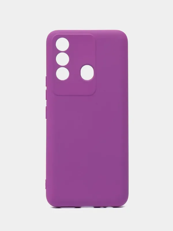 Пурпурный чехол для Itel Vision 3 Plus (Ител Вижен 3 Плюс), с мягкой подкладкой