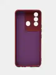 Бордовый чехол для Itel Vision 3 Plus (Ител Вижен 3 Плюс), с мягкой подкладкой