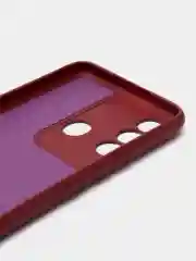 Бордовый чехол для Itel Vision 3 Plus (Ител Вижен 3 Плюс), с мягкой подкладкой