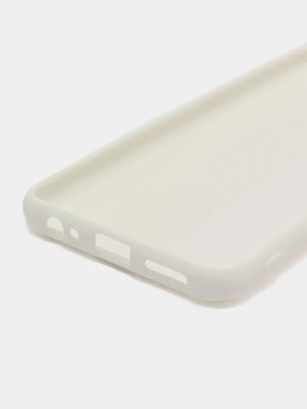 Белый чехол для Itel Vision 3 Plus (Ител Вижен 3 Плюс), с мягкой подкладкой