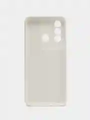 Белый чехол для Itel Vision 3 Plus (Ител Вижен 3 Плюс), с мягкой подкладкой