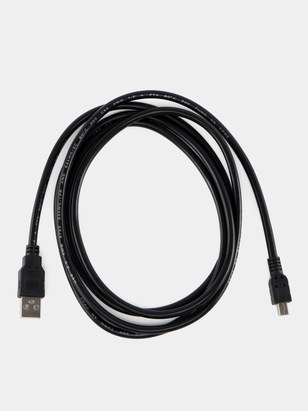 Кабель Mini USB - USB-Am 0.8А (1.5 метра) Черный