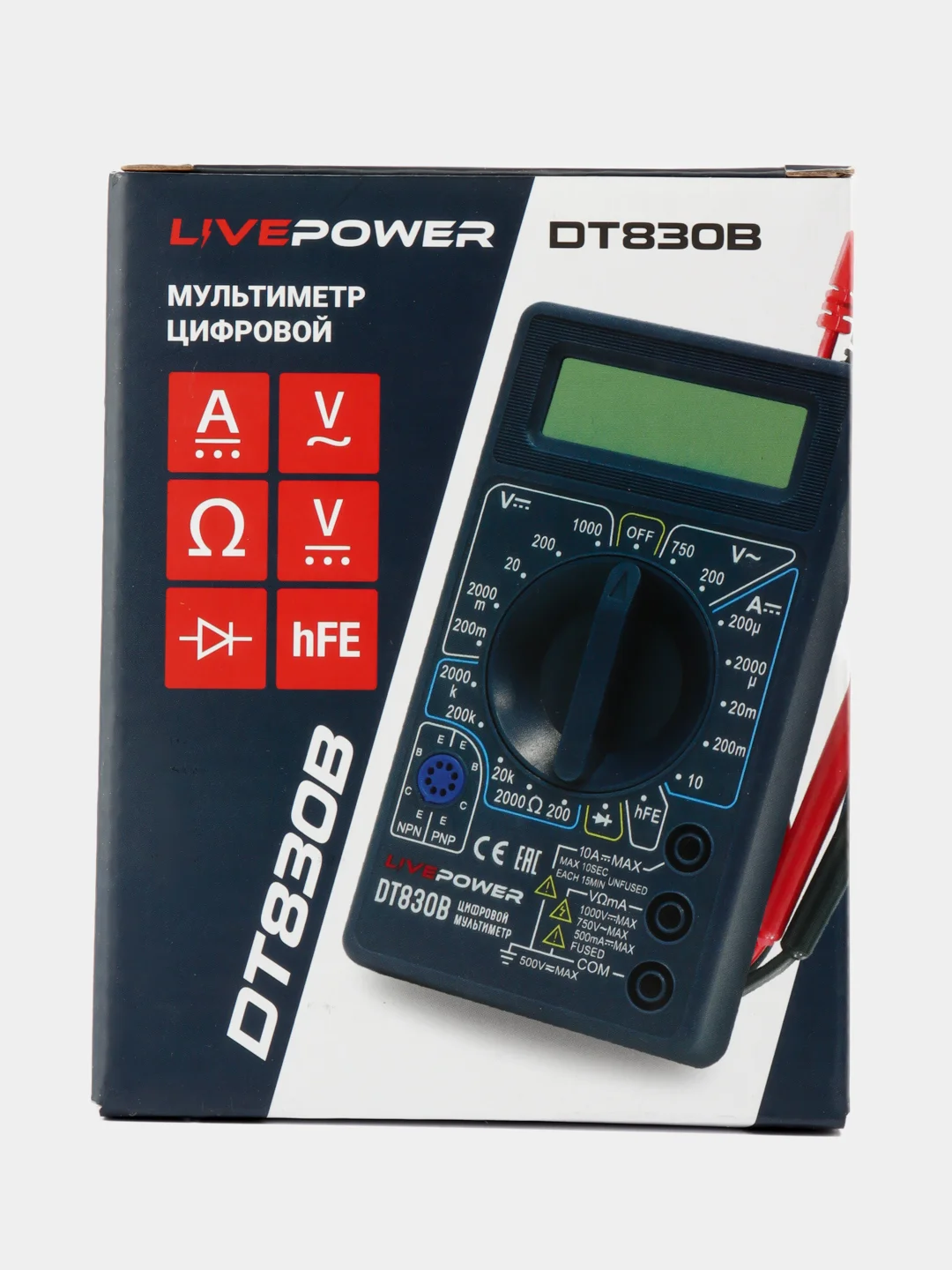 Мультиметр DT-830B LP-830B LIVE-POWER