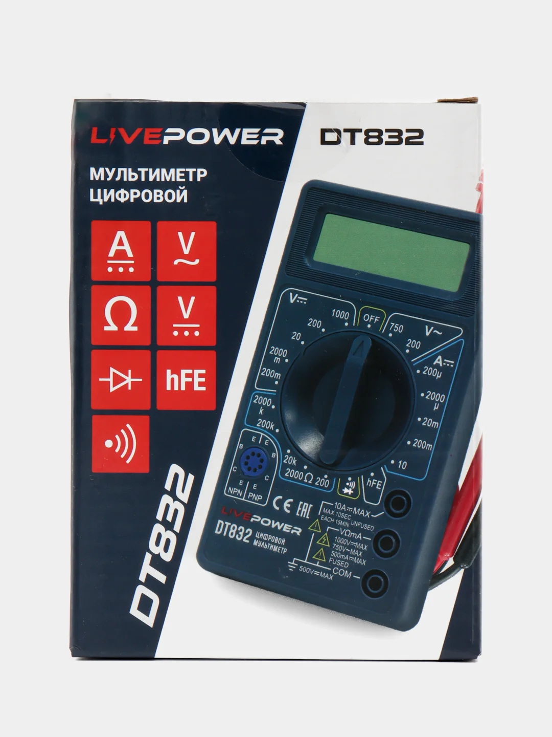 Мультиметр DT-832 LP-832 LIVE-POWER