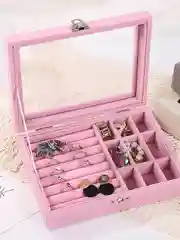 Розовый большая шкатулка для украшений