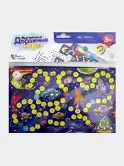 Игры настольные магнитные дорожные (домино, волшебные колпачки, ходилка)
