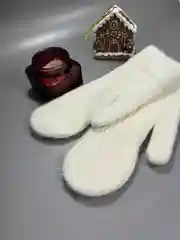 Белый варежки женские зимние, с ангорой, с меховым подкладом, утепленные,в рубчик,6цветов