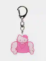 Кораллово-розовый брелок для ключей акриловый Куроми, My Melody, Hello Kitty, двусторонний, аниме брелок