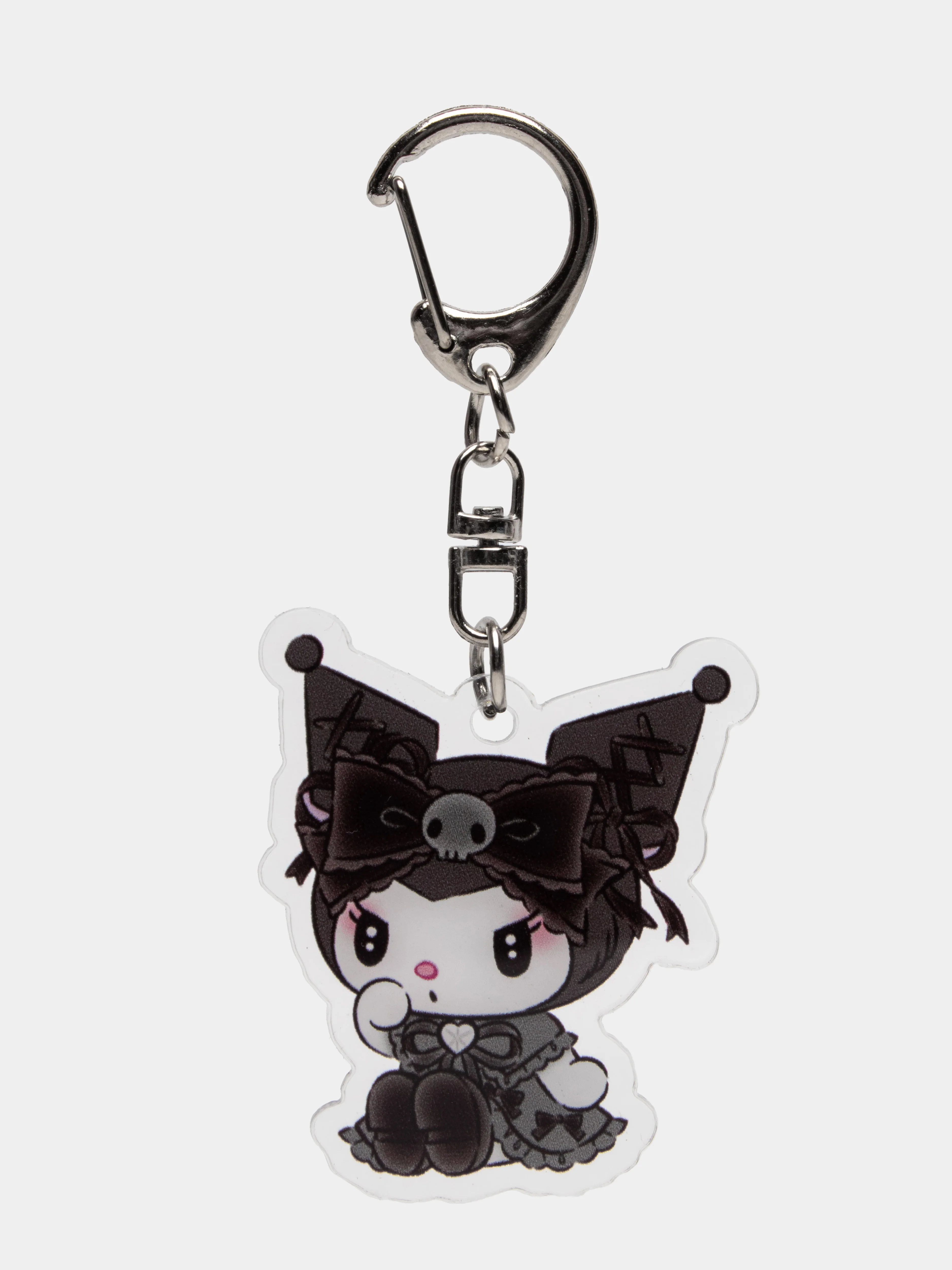 Коричневый брелок для ключей акриловый Куроми, My Melody, Hello Kitty, двусторонний, аниме брелок