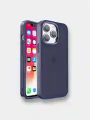 Темно-синий чехол для iPhone 15 Pro, 15 Pro Max, 13, 14 Pro, 16 Pro, 16 Pro max накладка для айфона