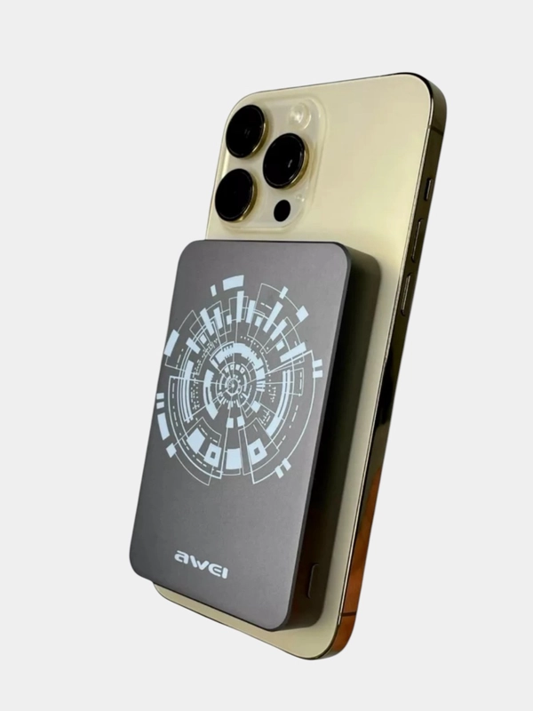 Внешний аккумулятор Power Bank Magsafe Wireless Charging для iPhone, беспроводная зарядка