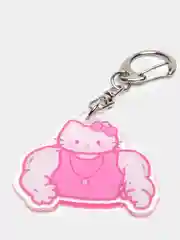 Кораллово-розовый брелок для ключей акриловый Куроми, My Melody, Hello Kitty, двусторонний, аниме брелок