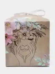 Черный коробка подарочная Новый год, 23 февраля, 8 марта, складная, 14х14х14см