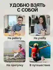 Синий термокружка для кофе и чая в подарок
