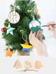 Деревянные елочные игрушки, набор "Новый год"