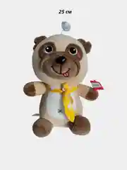 Бежевый меланж мягкая игрушка собачка